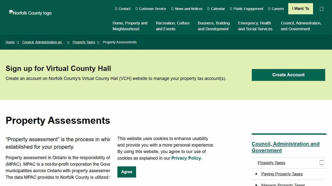 Property Assessments Norfolk County