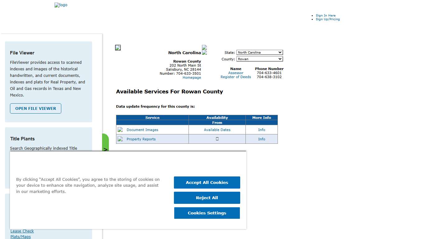 Search Rowan County Public Property Records Online CourthouseDirect.com